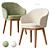 Wayne Arm Dining Chair, West Elm 3D model small image 3