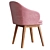 Wayne Arm Dining Chair, West Elm 3D model small image 8