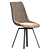 Modern Light Grey Dining Chair 3D model small image 5