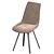 Modern Light Grey Dining Chair 3D model small image 1