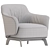 Stylish Poliform Kaori Armchair Collection 3D model small image 5