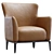 Elegant Relax Chair by Poliform 3D model small image 1