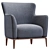Elegant Relax Chair by Poliform 3D model small image 4