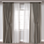 Modern 3D Curtain Model 3D model small image 1
