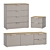 Ensson Furniture Collection in Velour( Santiago) & Graphite 3D model small image 3