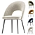 Elegant Green Velvet Chair Mael 3D model small image 2