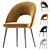 Elegant Green Velvet Chair Mael 3D model small image 4