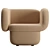 Italian Design VENTO Chair 3D model small image 2
