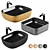 GID LUXE LINE Washbasins Set 3D model small image 1