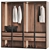  Modern Illuminated Strato Wardrobe 3D model small image 2