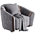Modern Etra Armchair Design 3D model small image 1