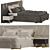 Luxurious Pierro Bed Set Max 2017 3D model small image 5