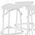 Modern Bar Stool Trio 3D model small image 3