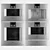 Gaggenau 400 Series Kitchen Set 3D model small image 1