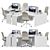  IKEA - Office Workplace 25 Set 3D model small image 1