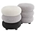Eichholtz Tulum Stool Array 3D model small image 4