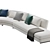 Sleek Modern Minotti Seymour Modular 3D model small image 5