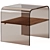 Sleek Modern Coffee Table Set 3D model small image 3