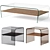 Sleek Modern Coffee Table Set 3D model small image 6