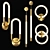 Radiant Wall Lamps - Various Sizes 3D model small image 1