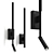 Mantra Torch LED Wall Light 3D model small image 1