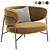 Elegant Samurai Armchair Design 3D model small image 1