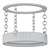Elegant Aquitaine Chandelier 3D model small image 2