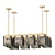 Glam Cambridge Quad Chandelier 3D model small image 1