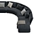 Modern Modular Seymour L Sofa 3D model small image 4