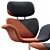 Elegance Tulip Chair with Ottoman 3D model small image 3