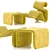 Etcetera Lounge Set with Footstool 3D model small image 2