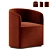 Cozy Tea Lounge Chair 3D model small image 1