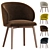 Connubia Tuka Upholstered Dining Chair 3D model small image 4