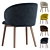 Connubia Tuka Upholstered Dining Chair 3D model small image 6