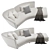 Stylish Minotti Seymour Curved Sofa 3D model small image 4