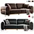 Luxury Rolex Sofa Set 3D 3D model small image 3