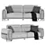Luxury Rolex Sofa Set 3D 3D model small image 4