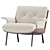 Daiki Armchair Collection: Modern Elegance 3D model small image 3