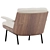 Daiki Armchair Collection: Modern Elegance 3D model small image 4