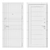 Bravo 14 Metal Door with Mirror Inserts 3D model small image 3