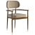 Sleek Modern Hopper Dining Chair 3D model small image 1