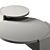 Elegant Stone Tribeca Table Set 3D model small image 3