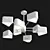 Freya BRIANNE Chandelier 80cm Diameter 3D model small image 2
