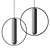 Stunning Astrée Pendant Light 3D model small image 3