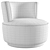 Luxury Velvet Swivel Armchair | 3 Colors 3D model small image 6