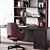 Modern Office Set by Baxter 3D model small image 3