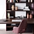 Modern Office Set by Baxter 3D model small image 4