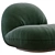 Gubi Pacha Armchair 3D Model 3D model small image 3