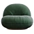 Gubi Pacha Armchair 3D Model 3D model small image 5