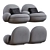 Modern Comfort: Pacha Sofa Design 3D model small image 6